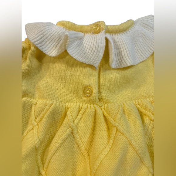 Baby Cable Knit Ruffle Collar Romper 12-18m - Picture 6 of 6